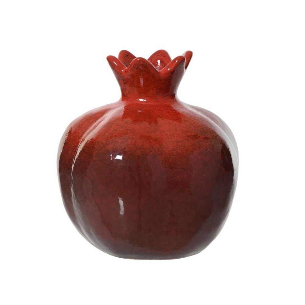 VASO FORMA MELOGRANO ROSSO D.20CM.